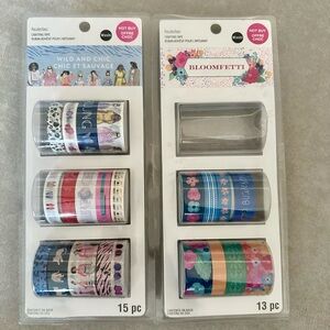 Washi Tape - Wild and Chic and Bloomfetti Set of 2